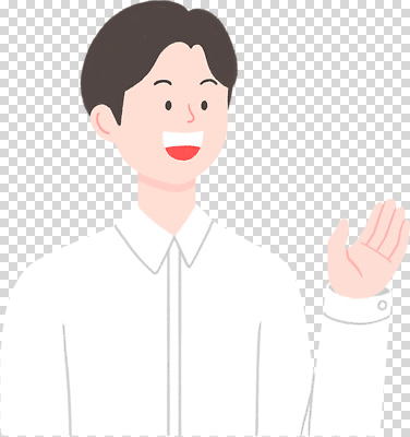 편집이미지 캐릭터 남자 행복 한국 표정 미소 사람 손짓 인사 분위기 PNG 소통 긍정적 감정 아시아 컨셉 모션 예절 파일형식