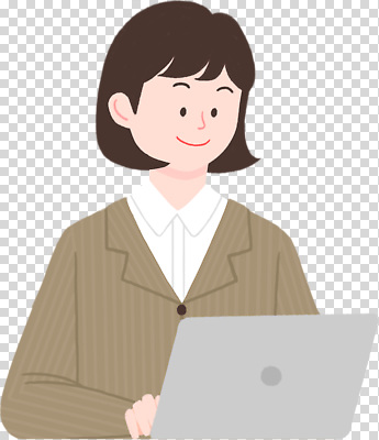 편집이미지 여자 표정 미소 노트북 컴퓨터 사무실 작업 직장인 사무원 집중 모던 교류 PNG 스타일 직업 컨셉 비즈니스 사람 전자제품 파일형식