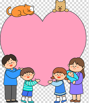 동물 편집이미지 행복 가족 엄마 함께함 사랑 웃음 고양이 하트 아기 시간 아빠 강아지 큼 PNG 모양 감정 컨셉 포유류 관계 표정 사람 반려동물 개 크기 파일형식