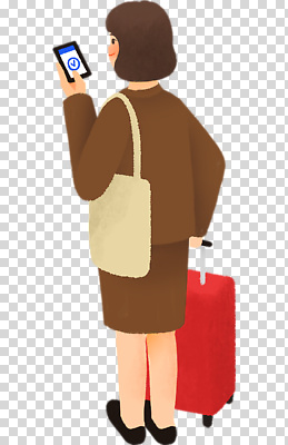편집이미지 여자 여행 이동 가방 비행기 스마트폰 여행객 캐리어 짐 대기 공항 출발 PNG 여행준비 체크인 잡화 컨셉 항공교통 교통시설 대중교통 사람 핸드폰 스마트기기 여행가방 준비 파일형식