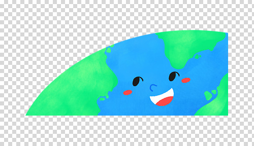 컬러 컨셉 표정 사람 환경 생태계 파일형식 지구 캐릭터 웃음 바다 대륙 보호 자연 초록색 파란색 그림 어린이 교육 친환경 편집이미지 PNG