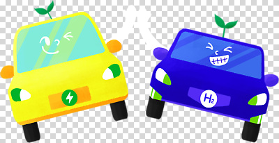 육상교통 컨셉 자동차 표정 환경 파일형식 전기자동차 수소자동차 친환경 에너지 웃음 만남 컬러 교통 편집이미지 PNG