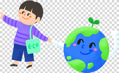 잡화 컨셉 표정 사람 환경 생태계 파일형식 어린이 지구 보호 미소 친환경 가방 웃음 자연 지구본 모션 교육 미래 편집이미지 PNG