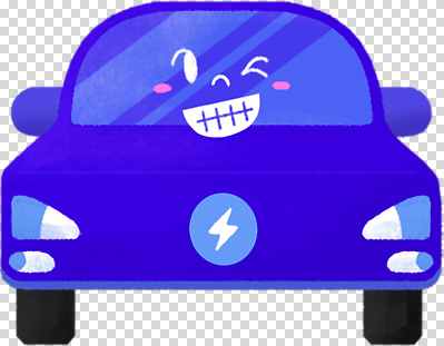 감정 육상교통 컬러 컨셉 자동차 표정 환경 에너지 파일형식 전기자동차 웃음 친환경 파란색 귀여움 즐거움 그림 전기에너지 편집이미지 PNG