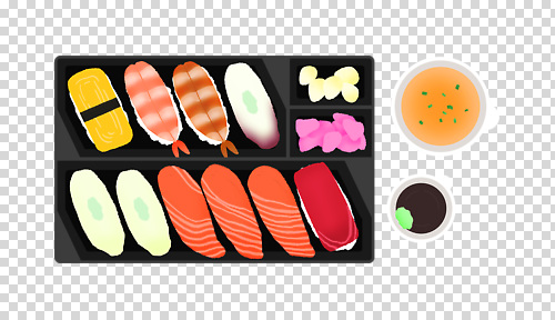 밥 어류 알 수중동물 야간 일본음식 파일형식 초밥 식사 미소된장국 음식 요리 해산물 점심 저녁 장어 연어 계란 주먹밥 편집이미지 PNG