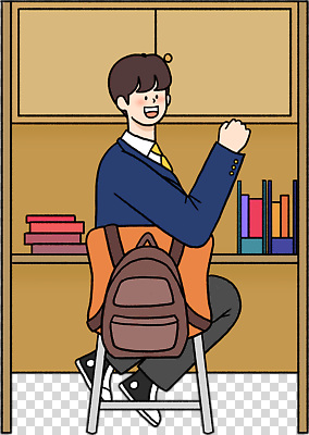 잡화 교육 감정 가구 모션 표정 파일형식 학생 책장 학습 웃음 손짓 책 학교 가방 준비물 백그라운드 컬러 즐거움 편집이미지 PNG