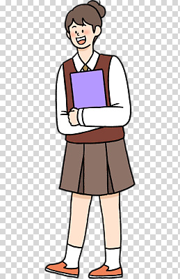 학생 옷 여자 교육 관계 모션 청소년 표정 파일형식 여학생 교복 책 웃음 학교 학습 친구 학창시절 안기 중학생 편집이미지 PNG