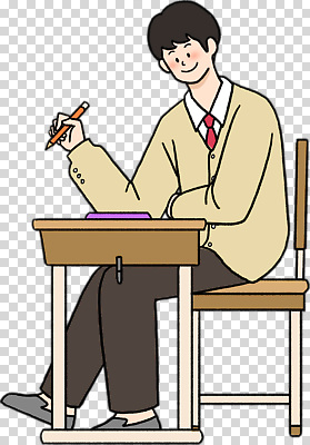 교육 가구 컨셉 학교 문구용품 사람 필기구 파일형식 학생 학습 책상 펜 집중 교실 시간 공책 학원 교양 청소년 편집이미지 PNG