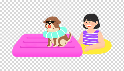 동물 계절 여자 감정 어린이 관계 놀이 표정 반려동물 수상스포츠 개 구조용품 파일형식 강아지 소녀 수영장 여름 즐거움 물놀이 튜브 구명조끼 웃음 친구 가족 취미 수영 편집이미지 PNG