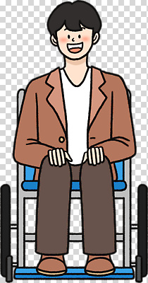 편집이미지 옷 남자 포즈 의자 모션 미소 웃음 사람 일상 생활 캐주얼 편안함 장애인 휠체어 PNG 가구 표정 라이프 감각 장애 파일형식