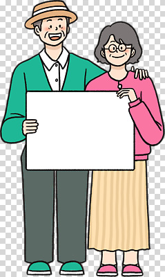 편집이미지 부부 행복 감정 가족 따뜻함 사랑 미소 생활 손잡기 노부부 기쁨 추억 PNG 동행 커플 컨셉 관계 모션 표정 파일형식