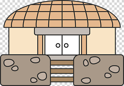 식물 건축 아시아 건물 담장 돌_바위 파일형식 전통 한국 주택 구조물 그림 타일 지붕 돌담 나무 울타리 따뜻함 문화 시골 편집이미지 PNG