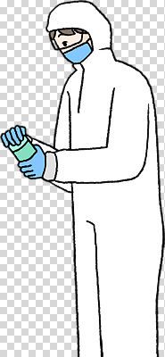 직업 잡화 옷 실험 장비 방역 파일형식 방역복 실험실 안전 과학 장갑 준비 건강 환경 관리 직원 연구원 보호장비 편집이미지 PNG