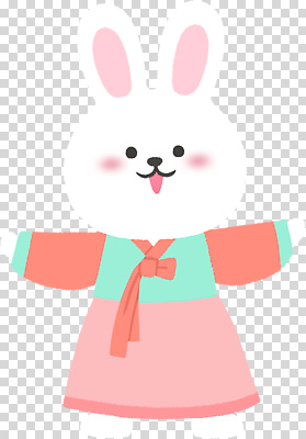 동물 동양문화 한국전통 전통 감정 컨셉 포유류 문화예술 한국 반려동물 전통의상 파일형식 토끼 한복 춤 즐거움 한국문화 아기자기 동화 귀여움 컬러 편집이미지 PNG