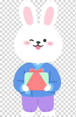 동물 편집이미지 캐릭터 전통 행복 바지 복주머니 선물 웃음 설날 귀여움 토끼 저고리 연휴 PNG 혜택 명절 감정 컨셉 포유류 하의 전통소품 표정 공휴일 반려동물 한복 파일형식