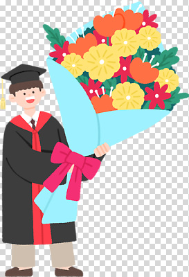 식물 교육 꽃 감정 컨셉 졸업 학교 표정 파일형식 꽃다발 졸업생 졸업식 대학교 기쁨 축하 화환 성공 학생 학위 수여식 웃음 편집이미지 PNG