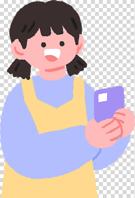 편집이미지 헤어스타일 옷 어린이 포즈 기술 미소 소녀 일상 스마트폰 귀여움 보라색 즐거움 PNG 소통 여자 감정 컬러 컨셉 표정 사람 라이프 핸드폰 스마트기기 파일형식 생활 전자제품