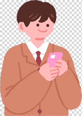 편집이미지 학생 남자 통신 모션 모바일 기술 일상 핸드폰 학습 디지털 정보 PNG 소통 소셜미디어 교육 컨셉 사람 라이프 전자제품 파일형식 생활