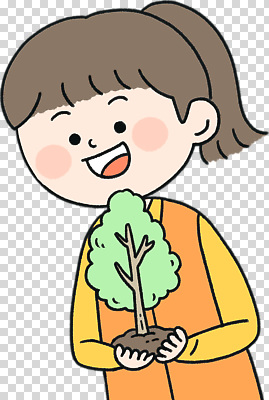 나무 식물 편집이미지 교육 어린이 모션 자연 생명 웃음 환경 기쁨 성장 즐거움 나무심기 PNG 심기 감정 표정 사람 생태계 파일형식