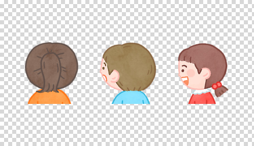 편집이미지 헤어스타일 문화 얼굴 어린이 대화 웃음 친구 즐거움 그림 PNG 창의성 상호작용 감정 관계 표정 말하기 사람 신체부위 파일형식