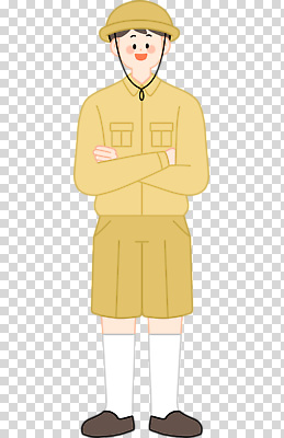 편집이미지 옷 감정 어린이 컬러 모션 야외 탐험 모험가 준비 PNG 외모 사람 파일형식