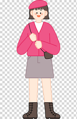 편집이미지 손 여자 패션 분홍색 상의 가방 장신구 일상 캐주얼 치마 회색 PNG 스타일 잡화 옷 컬러 하의 사람 라이프 신체부위 파일형식