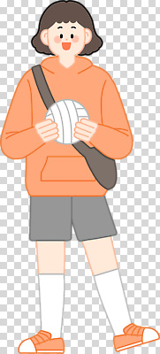 편집이미지 스포츠 반바지 모션 소년 여름 운동 만화 준비 배구공 후드티셔츠 PNG 계절 남자 어린이 스포츠용품 티셔츠 바지 공 건강 배구 파일형식