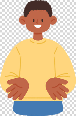 남자 감정 어린이 컬러 컨셉 상의 관계 표정 사람 신체부위 감각 파일형식 소년 미소 손 스웨터 노란색 행복 긍정 표현 포즈 편안함 즐거움 친구 편집이미지 PNG