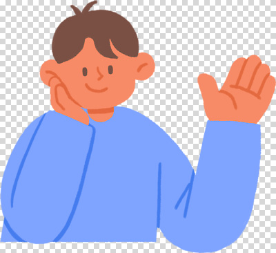 남자 감정 어린이 컬러 컨셉 모션 사람 예절 파일형식 인사 소년 손흔들기 파란색 그림 캐릭터 백그라운드 투명 행복 소통 표현 긍정적 편집이미지 PNG