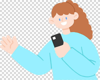 편집이미지 감정 모션 기술 웃음 소녀 친구 스마트폰 청춘 스웨터 PNG 소통 밝은색 손흔들기 여자 어린이 컨셉 상의 관계 표정 핸드폰 스마트기기 파일형식