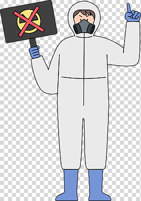 편집이미지 건강 경고 자연보호 팻말 금지 의식 위험물 반대 PNG 시위 방역복 옷 자연 프레임 보호 위험 방역 파일형식