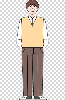 편집이미지 옷 패션 남자 셔츠 바지 표정 일상 캐주얼 머리 깨끗함 조끼 PNG 단정 정중 스타일 컨셉 상의 하의 사람 라이프 신체부위 외투 파일형식