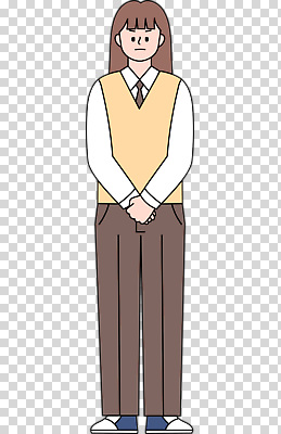 편집이미지 캐릭터 디자인 옷 포즈 바지 서기 사람 캐주얼 갈색 디지털 표현 최고 PNG 단정 스타일 컬러 컨셉 모션 하의 파일형식