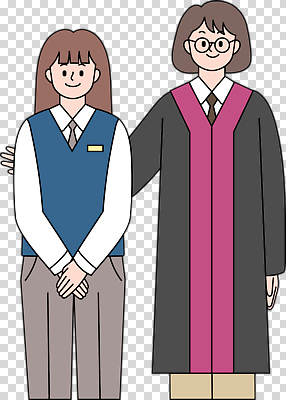 직업 옷 교육 컨셉 졸업 관계 표정 이벤트 교사 가운 파일형식 졸업식 학생 교복 졸업가운 학교 기념일 미소 친구 교수 기념사진 함께함 편집이미지 PNG