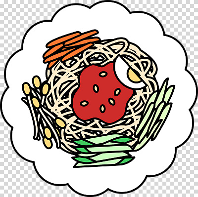 편집이미지 한식 채소 건강 요리 빨간색 식사 신선 면류 맛 조화 PNG 색감 음식 컬러 컨셉 파일형식