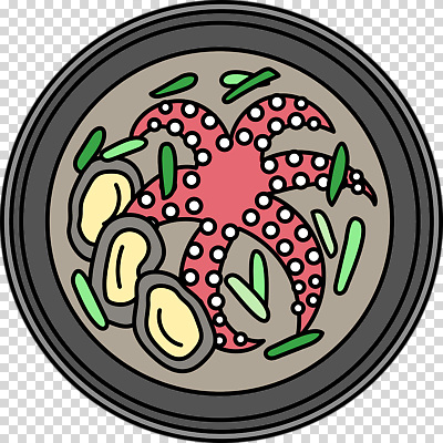 편집이미지 한식 음식 조개 요리 식사 고명 해산물 문어 레시피 국물 파 PNG 채소 어패류 연체동물 수중동물 파일형식