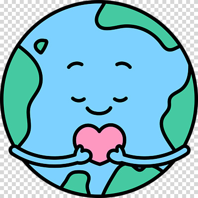 모양 손 감정 컬러 컨셉 모션 파일형식 지구 사랑 환경 보호 분홍색 파란색 하트 양손 감싸기 행복 그림 편집이미지 PNG