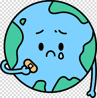 감정 컨셉 의료용품 파일형식 지구 슬픔 상처 반창고 환경 문제 지구본 그림 캐릭터 상징 보호 회복 편집이미지 PNG