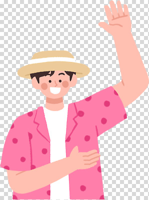 편집이미지 캐릭터 분홍색 셔츠 밝음 웃음 소년 여름 귀여움 물방울 표현 인사 즐거움 PNG 손흔들기 계절 남자 감정 어린이 컬러 컨셉 상의 모션 표정 예절 파일형식 옷 사람