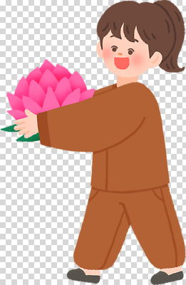편집이미지 손 꽃 행복 어린이 자연 생명 연꽃 사랑 미소 웃음 들기 소녀 기쁨 표현 PNG 식물 여자 감정 모션 표정 사람 신체부위 생태계 파일형식