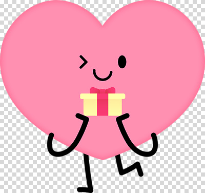 모양 기념일 감정 컨셉 표정 이벤트 파일형식 하트 캐릭터 선물 사랑 기쁨 귀여움 행복 웃음 장식 축하 생일 편집이미지 PNG