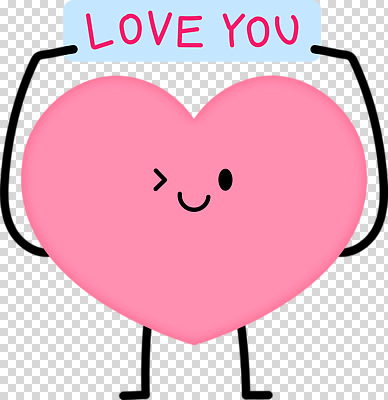 모양 감정 컬러 컨셉 표정 파일형식 하트 사랑 캐릭터 윙크 분홍색 메시지 웃음 판넬 귀여움 표현 디자인 편집이미지 PNG