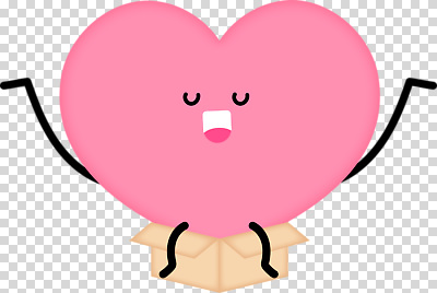 모양 감정 컬러 컨셉 표정 신체부위 파일형식 하트 캐릭터 상자 귀여움 행복 팔 사랑 분홍색 웃음 즐거움 편집이미지 PNG