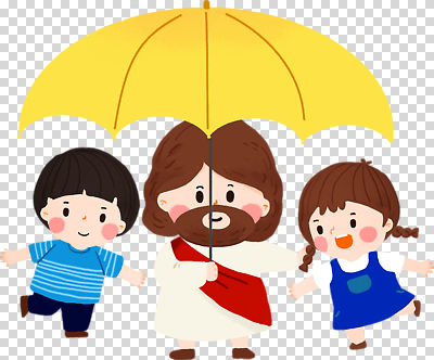 편집이미지 옷 행복 종교 어린이 우산 놀이 사랑 파란색 노란색 믿음 예수 즐거움 그림 PNG 소통 감정 컬러 컨셉 사람 신_종교 파일형식