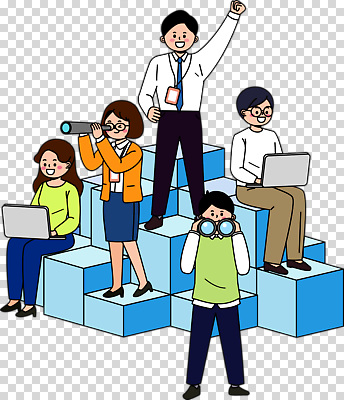 편집이미지 직업 협력 실험 여러명 컴퓨터 사무실 블록 망원경 작업 분석 PNG 소통 창의성 다수 컨셉 비즈니스 사람 전자제품 파일형식