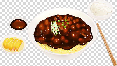 음식 컨셉 식재료 중식 야간 파일형식 짜장면 한식 저녁 육류 채소 반찬 면류 환대 식사 맛 준비 요리 편집이미지 PNG