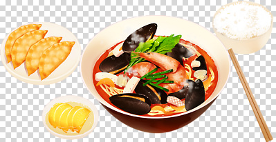 음식 가구 과일 탁자 곡류 건강 파일형식 해물탕 만두 밥 레몬 식사 요리 해산물 쌀 국물 다이어트 한식 식탁 편집이미지 PNG