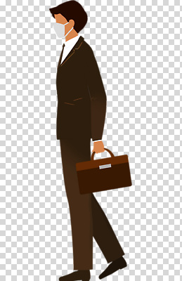 편집이미지 남자 이동 가방 비즈니스 거리 마스크 정장 일상 걷기 직장인 분위기 집중 PNG 전문 스타일 직업 잡화 옷 컨셉 모션 사람 라이프 파일형식