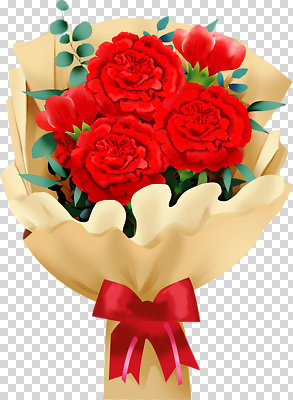 편집이미지 기념일 꽃다발 선물 장식 축제 튤립 축하 포장지 카네이션 화사함 PNG 꽃 컨셉 포장 이벤트 파일형식