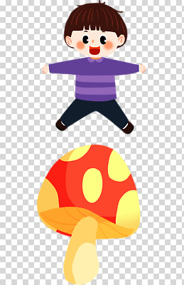 편집이미지 어린이 컬러 모션 자연 놀이 점프 버섯 도전 표현 크기 즐거움 PNG 순간 동심 감정 사람 생태계 파일형식